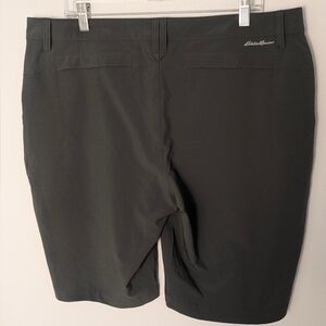 Eddie Bauer First Ascent Women’s 16 Nylon Spandex Hiking Shorts Gray Inseam 10"